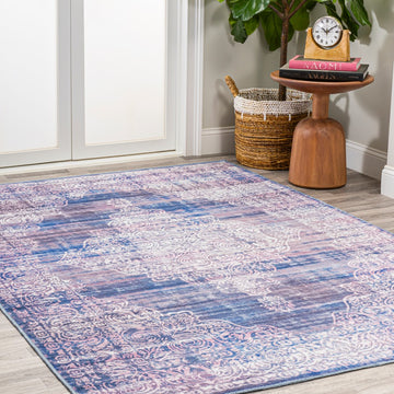 Regis Bohemian Medallion Washable Area Rug